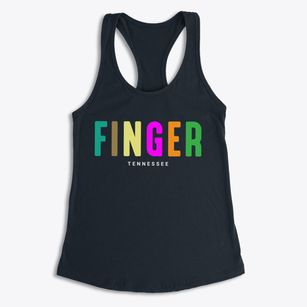 Finger Tennessee Color Pop Women's Racerback Tank
