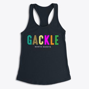 Gackle North Dakota Color Pop Women's Racerback Tank