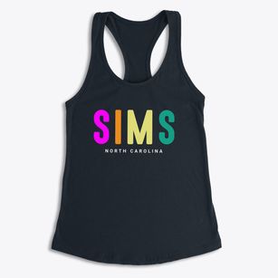 Sims North Carolina Color Pop Women's Racerback Tank