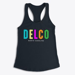 Delco North Carolina Color Pop Women's Racerback Tank