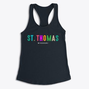 St. Thomas Missouri Color Pop Women's Racerback Tank