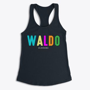 Waldo Alabama Color Pop Women's Racerback Tank