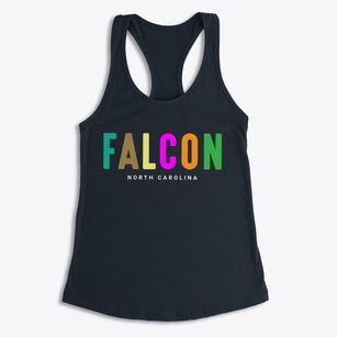 Falcon North Carolina Color Pop Women's Racerback Tank