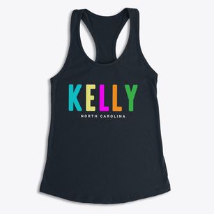 Kelly North Carolina Color Pop Women's Racerback Tank