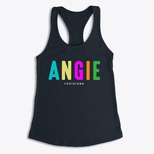 Angie Louisiana Color Pop Women's Racerback Tank