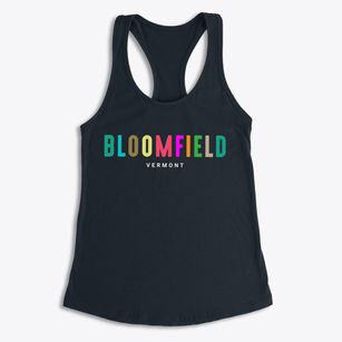 Bloomfield Vermont Color Pop Women's Racerback Tank