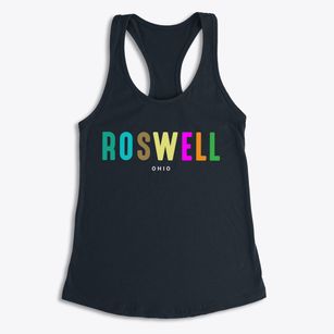 Roswell Ohio Color Pop Women's Racerback Tank