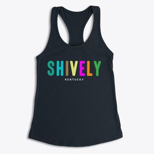 Shively Kentucky Color Pop Women's Racerback Tank