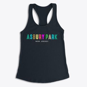 Asbury Park New Jersey Color Pop Women's Racerback Tank