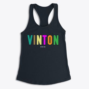 Vinton Ohio Color Pop Women's Racerback Tank