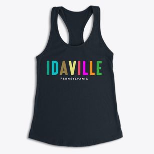 Idaville Pennsylvania Color Pop Women's Racerback Tank