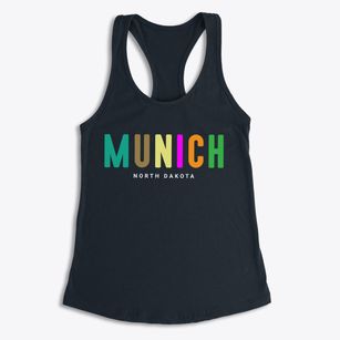 Munich North Dakota Color Pop Women's Racerback Tank