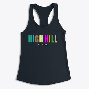 High Hill Missouri Color Pop Women's Racerback Tank