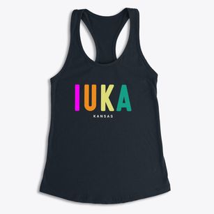 Iuka Kansas Color Pop Women's Racerback Tank