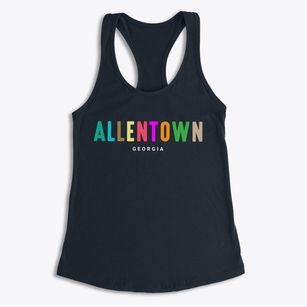 Allentown Georgia Color Pop Women's Racerback Tank