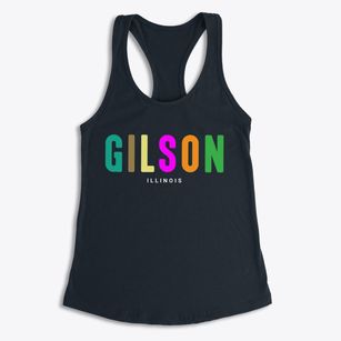 Gilson Illinois Color Pop Women's Racerback Tank