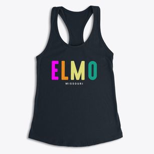 Elmo Missouri Color Pop Women's Racerback Tank