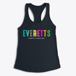 Everetts North Carolina Color Pop Women's Racerback Tank
