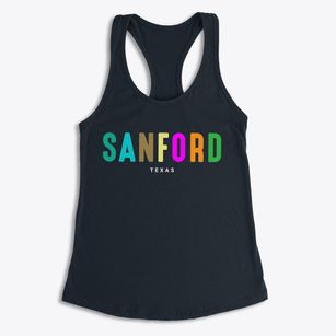 Sanford Texas Color Pop Women's Racerback Tank