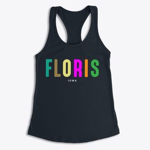 Floris Iowa Color Pop Women's Racerback Tank