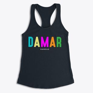 Damar Kansas Color Pop Women's Racerback Tank