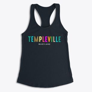 Templeville Maryland Color Pop Women's Racerback Tank