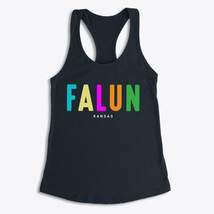 Falun Kansas Color Pop Women's Racerback Tank