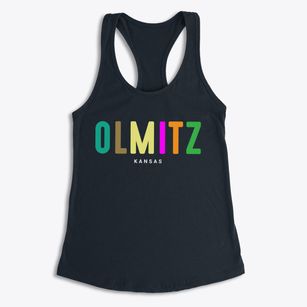 Olmitz Kansas Color Pop Women's Racerback Tank