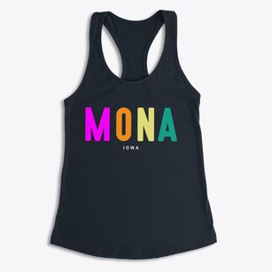Mona Iowa Color Pop Women's Racerback Tank