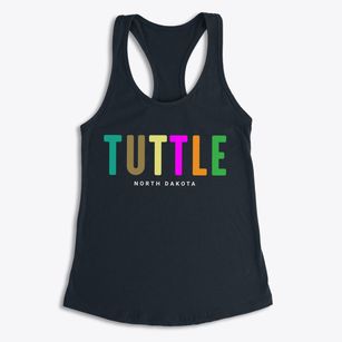 Tuttle North Dakota Color Pop Women's Racerback Tank