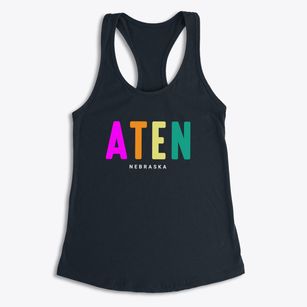 Aten Nebraska Color Pop Women's Racerback Tank