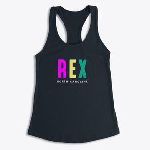 Rex North Carolina Color Pop Women's Racerback Tank