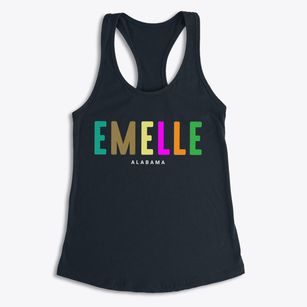 Emelle Alabama Color Pop Women's Racerback Tank