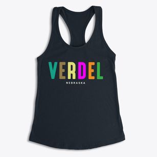 Verdel Nebraska Color Pop Women's Racerback Tank