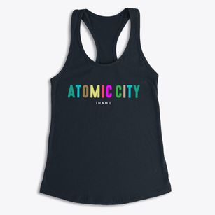 Atomic City Idaho Color Pop Women's Racerback Tank