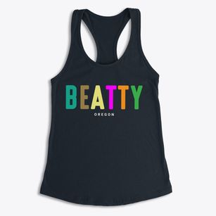 Beatty Oregon Color Pop Women's Racerback Tank
