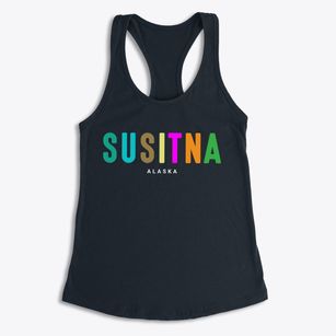 Susitna Alaska Color Pop Women's Racerback Tank