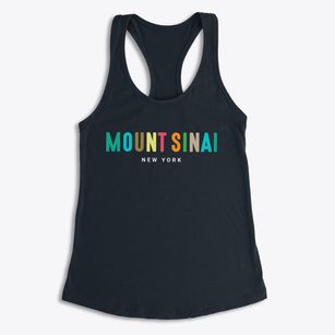Mount Sinai New York Color Pop Women's Racerback Tank