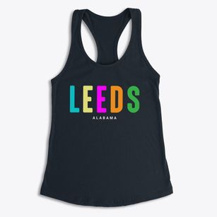 Leeds Alabama Color Pop Women's Racerback Tank