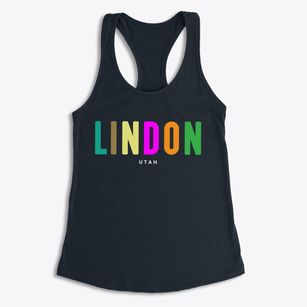 Lindon Utah Color Pop Women's Racerback Tank