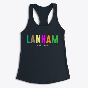 Lanham Maryland Color Pop Women's Racerback Tank