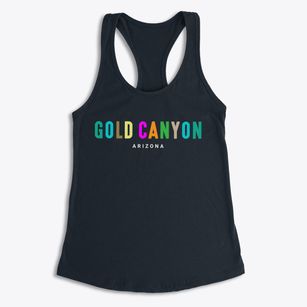 Gold Canyon Arizona Color Pop Women's Racerback Tank