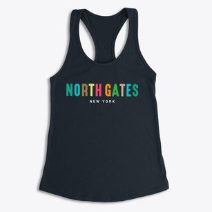 North Gates New York Color Pop Women's Racerback Tank