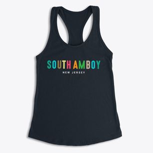 South Amboy New Jersey Color Pop Women's Racerback Tank