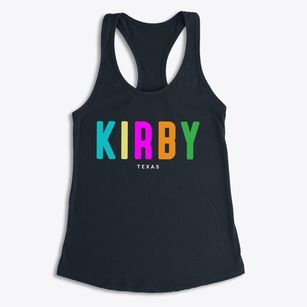 Kirby Texas Color Pop Women's Racerback Tank