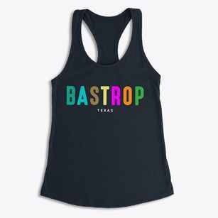 Bastrop Texas Color Pop Women's Racerback Tank
