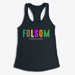 Folsom Pennsylvania Color Pop Women's Racerback Tank