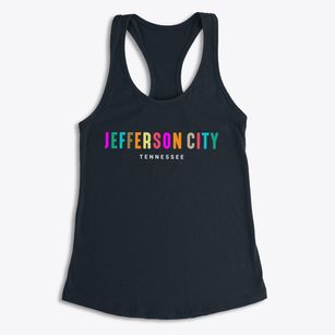 Jefferson City Tennessee Color Pop Women's Racerback Tank
