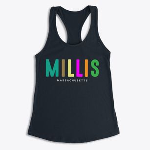 Millis Massachusetts Color Pop Women's Racerback Tank
