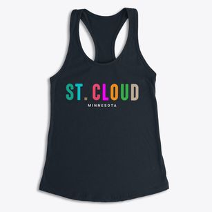 St. Cloud Minnesota Color Pop Women's Racerback Tank